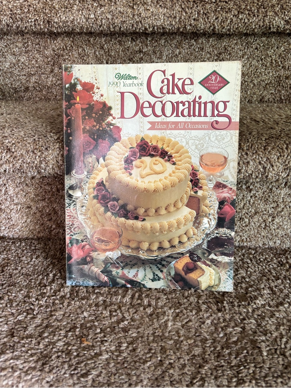 Wilton Cake Decorating Book - Cream and Pink Cover